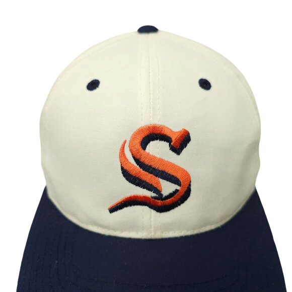 Syracuse Orange University Snapback Cap Vintage 90s Embroidered Logo Hat - Picture 7 of 13